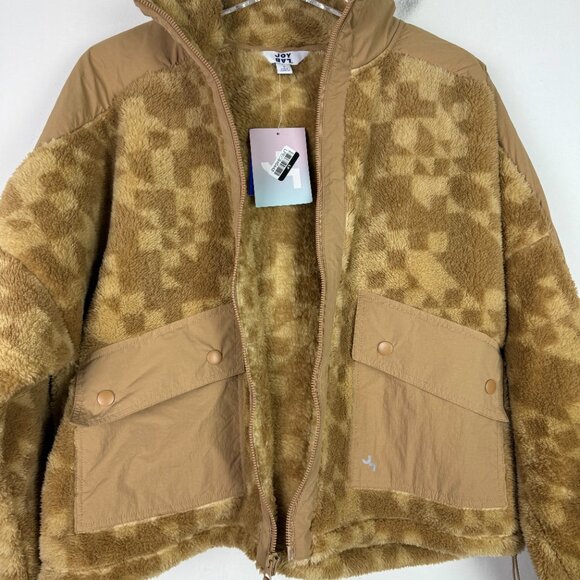 NWT Joylab Zip-Up Cropped Winter High-Pile Fleece Jacket Size Small S NEW - Picture 8 of 15